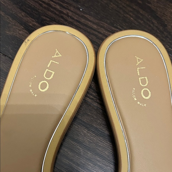 Aldo Women's Woven Sandals with Rhinestone Bow Accents - Picture 3 of 7